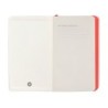 Cuaderno con gomilla antartik notes tapa blanda a6 cuadricula negro y rojo 100 hojas 80 gr fsc