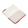 Cuaderno con gomilla antartik notes tapa blanda a6 rayas negro y rojo 100 hojas 80 gr fsc