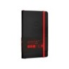 Cuaderno con gomilla antartik notes tapa blanda a6 hojas lisas negro y rojo 100 hojas 80 gr fsc