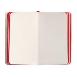 Cuaderno con gomilla antartik notes tapa blanda a6 hojas lisas negro y rojo 100 hojas 80 gr fsc