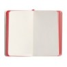 Cuaderno con gomilla antartik notes tapa blanda a6 hojas lisas negro y rojo 100 hojas 80 gr fsc