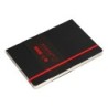 Cuaderno con gomilla antartik notes tapa blanda a5 hojas cuadricula negro y rojo 80 hojas 80 gr fsc