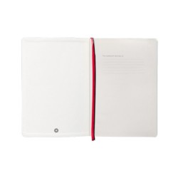 Cuaderno con gomilla antartik notes tapa blanda a5 hojas cuadricula negro y rojo 80 hojas 80 gr fsc