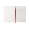 Cuaderno con gomilla antartik notes tapa blanda a5 hojas puntos negro y rojo 80 hojas 80 gr fsc