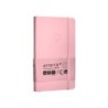 Cuaderno con gomilla antartik notes tapa blanda a6 cuadricula rosa pastel 100 hojas 80 gr fsc