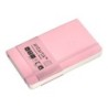 Cuaderno con gomilla antartik notes tapa blanda a6 cuadricula rosa pastel 100 hojas 80 gr fsc