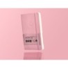 Cuaderno con gomilla antartik notes tapa blanda a6 cuadricula rosa pastel 100 hojas 80 gr fsc