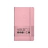 Cuaderno con gomilla antartik notes tapa blanda a6 rayas rosa pastel 100 hojas 80 gr fsc