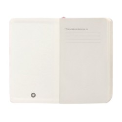 Cuaderno con gomilla antartik notes tapa blanda a6 rayas rosa pastel 100 hojas 80 gr fsc
