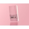 Cuaderno con gomilla antartik notes tapa blanda a6 rayas rosa pastel 100 hojas 80 gr fsc