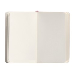 Cuaderno con gomilla antartik notes tapa blanda a6 hojas lisas rosa pastel 100 hojas 80 gr fsc
