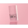Cuaderno con gomilla antartik notes tapa blanda a6 hojas lisas rosa pastel 100 hojas 80 gr fsc