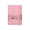 Cuaderno con gomilla antartik notes tapa blanda a5 hojas puntos rosa pastel 80 hojas 80 gr fsc