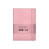 Cuaderno con gomilla antartik notes tapa blanda a5 hojas lisas rosa pastel 80 hojas 80 gr fsc