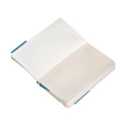 Cuaderno con gomilla antartik notes tapa blanda a6 cuadricula azul claro 100 hojas 80 gr fsc