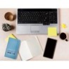Cuaderno con gomilla antartik notes tapa blanda a6 cuadricula azul claro 100 hojas 80 gr fsc