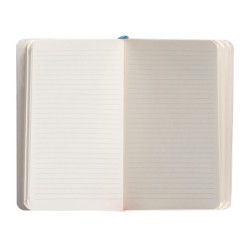 Cuaderno con gomilla antartik notes tapa blanda a6 rayas azul claro 100 hojas 80 gr fsc