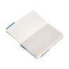 Cuaderno con gomilla antartik notes tapa blanda a6 rayas azul claro 100 hojas 80 gr fsc