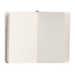 Cuaderno con gomilla antartik notes tapa blanda a6 hojas lisas azul claro 100 hojas 80 gr fsc