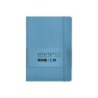 Cuaderno con gomilla antartik notes tapa blanda a5 hojas cuadricula azul claro 80 hojas 80 gr fsc