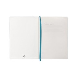 Cuaderno con gomilla antartik notes tapa blanda a5 hojas rayas azul claro 80 hojas 80 gr fsc