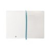 Cuaderno con gomilla antartik notes tapa blanda a5 hojas rayas azul claro 80 hojas 80 gr fsc