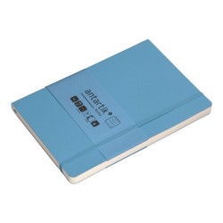 Cuaderno con gomilla antartik notes tapa blanda a5 hojas rayas azul claro 80 hojas 80 gr fsc