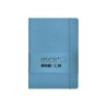Cuaderno con gomilla antartik notes tapa blanda a5 hojas lisas azul claro 80 hojas 80 gr fsc