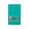 Cuaderno con gomilla antartik notes tapa blanda a6 cuadricula turquesa 100 hojas 80 gr fsc