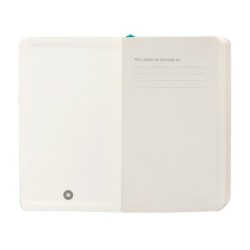 Cuaderno con gomilla antartik notes tapa blanda a6 cuadricula turquesa 100 hojas 80 gr fsc