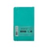 Cuaderno con gomilla antartik notes tapa blanda a6 rayas turquesa 100 hojas 80 gr fsc