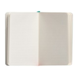 Cuaderno con gomilla antartik notes tapa blanda a6 rayas turquesa 100 hojas 80 gr fsc