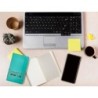 Cuaderno con gomilla antartik notes tapa blanda a6 rayas turquesa 100 hojas 80 gr fsc