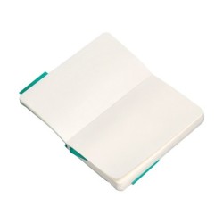 Cuaderno con gomilla antartik notes tapa blanda a6 hojas lisas turquesa 100 hojas 80 gr fsc