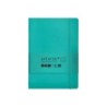 Cuaderno con gomilla antartik notes tapa blanda a5 hojas cuadricula turquesa 80 hojas 80 gr fsc