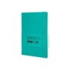 Cuaderno con gomilla antartik notes tapa blanda a5 hojas cuadricula turquesa 80 hojas 80 gr fsc