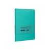 Cuaderno con gomilla antartik notes tapa blanda a5 hojas cuadricula turquesa 80 hojas 80 gr fsc