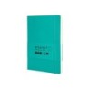 Cuaderno con gomilla antartik notes tapa blanda a5 hojas rayas turquesa 80 hojas 80 gr fsc