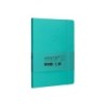 Cuaderno con gomilla antartik notes tapa blanda a5 hojas rayas turquesa 80 hojas 80 gr fsc