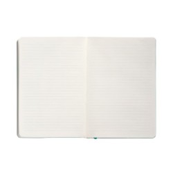 Cuaderno con gomilla antartik notes tapa blanda a5 hojas rayas turquesa 80 hojas 80 gr fsc