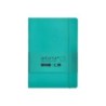 Cuaderno con gomilla antartik notes tapa blanda a5 hojas puntos turquesa 80 hojas 80 gr fsc
