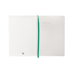 Cuaderno con gomilla antartik notes tapa blanda a5 hojas puntos turquesa 80 hojas 80 gr fsc