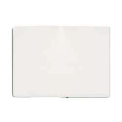 Cuaderno con gomilla antartik notes tapa blanda a5 hojas puntos turquesa 80 hojas 80 gr fsc