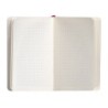 Cuaderno con gomilla antartik notes tapa blanda a6 cuadricula burdeos 100 hojas 80 gr fsc