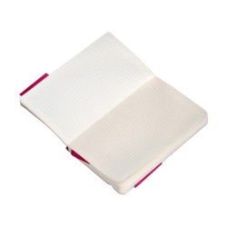 Cuaderno con gomilla antartik notes tapa blanda a6 cuadricula burdeos 100 hojas 80 gr fsc