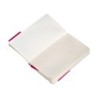 Cuaderno con gomilla antartik notes tapa blanda a6 cuadricula burdeos 100 hojas 80 gr fsc