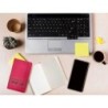Cuaderno con gomilla antartik notes tapa blanda a6 cuadricula burdeos 100 hojas 80 gr fsc