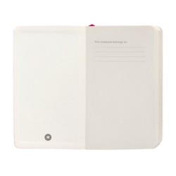 Cuaderno con gomilla antartik notes tapa blanda a6 rayas burdeos 100 hojas 80 gr fsc