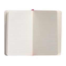 Cuaderno con gomilla antartik notes tapa blanda a6 rayas burdeos 100 hojas 80 gr fsc
