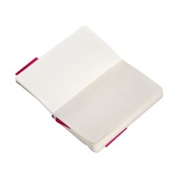 Cuaderno con gomilla antartik notes tapa blanda a6 rayas burdeos 100 hojas 80 gr fsc